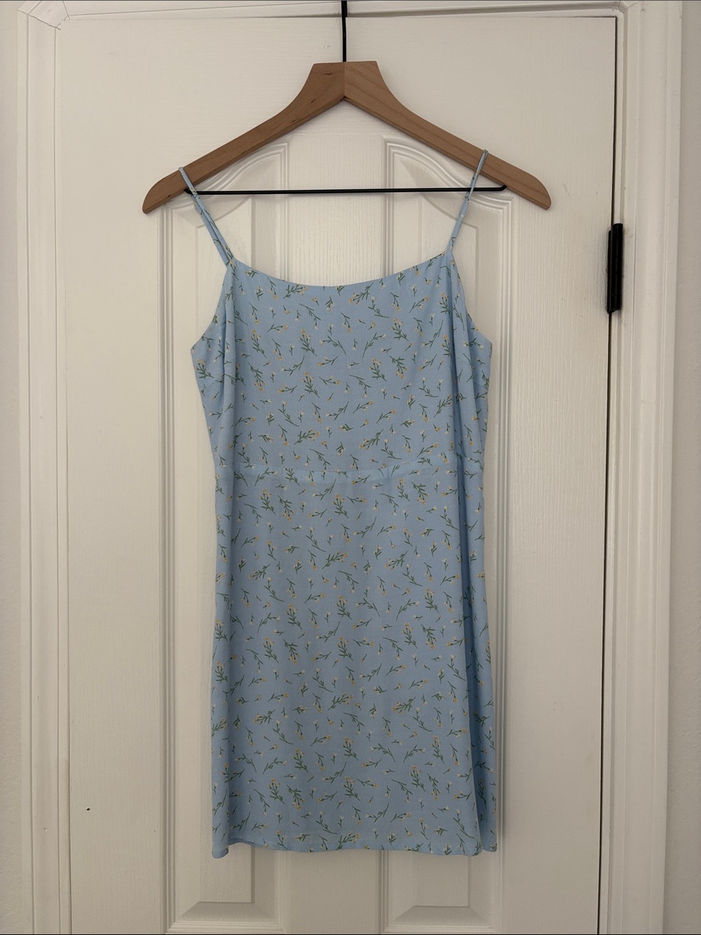 Sophie Rue Pale Blue Floral Cami Dress, size XS